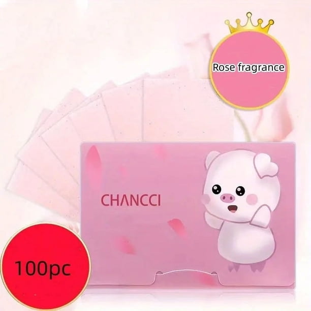 100 Counts Oil Absorbing Sheets, Oil Blotting Paper, Oil Absorbing Tissues, Face Facial Oil Control Film Blotting For Oily Skin Care Men Women