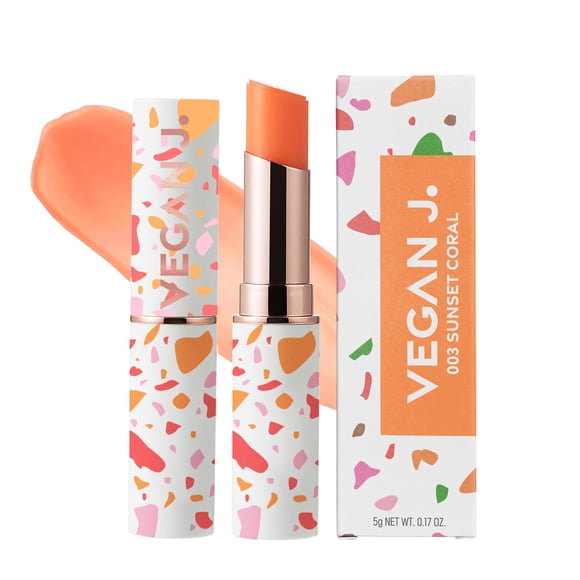 Bálsamo labial Vegan J. Hydration de larga duración 003 Sunset Coral