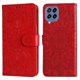 thumbnail image 1 of Funda tipo cartera FOXDOCK para Samsung Galaxy M33 5G , diseño girasol en relieve, cuero PU, cierre magnético, soporte y tarjetero, 1 of 5