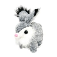 Bothyi - Conejito De Peluche Interactivo, Mascota Electrónica Para Fiestas Preescolares, Color Gris Claro