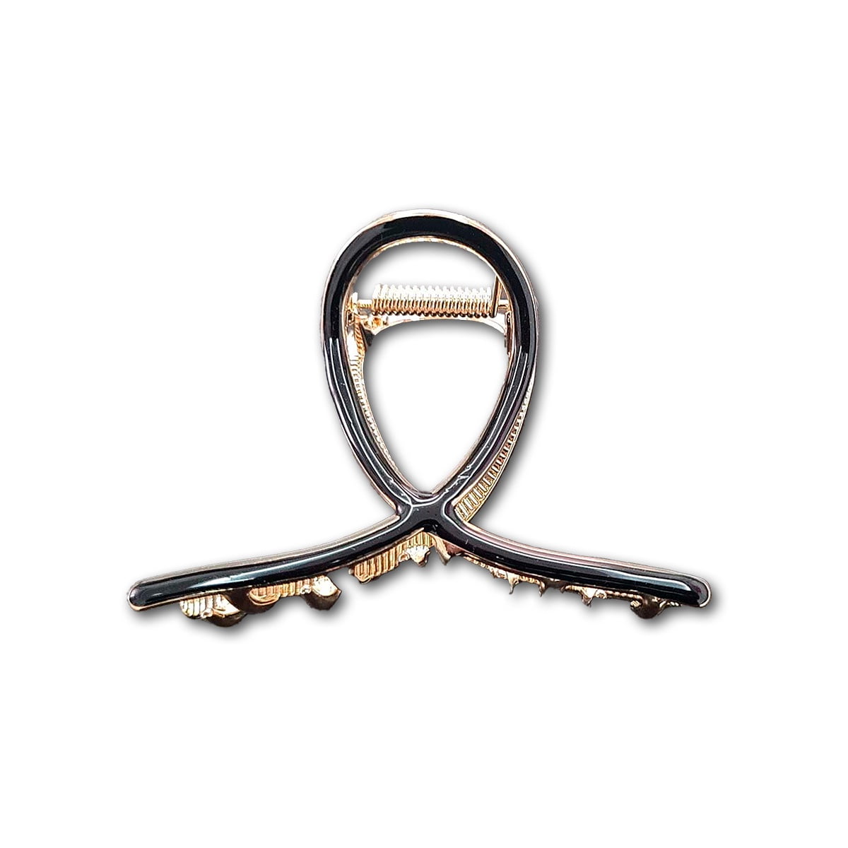 Besty - Traba Metálica Garra Grande Para Cabello Resina Negro