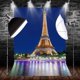 thumbnail image 2 of Fondo fotográfico MEETSIOY 1,5 x 2,1 m Torre Eiffel – Noche de París, 2 of 8