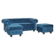 thumbnail image 5 of Juego De Living Manchester 5 Cuerpos Felpa Azul, 5 of 12