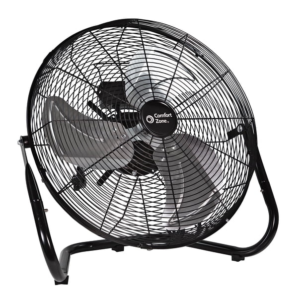 Ventilador de piso Comfort Zone Cradle CZHV18BK, eléctrico, 3 velocidades, 18 pulgadas
