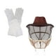 thumbnail image 3 of Sombrero De Vaquero De Apicultor Con Velo Y Guantes Anti Abeja Para Protección De Hombres Y Mujeres, 3 of 5