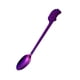 thumbnail image 2 of Utensilios de Acero Inoxidable para Café, Té y Postres, Cucharas, Tenedores, Cuchara Púrpura, 2 of 3