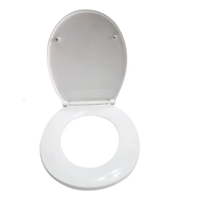 Genérico - Asiento Para Wc Redondo 2 Piezas Dec Haus Cierre Suave