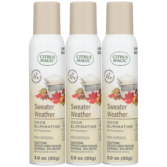 Ambientador en aerosol Citrus Magic Sweater Weather 90 ml x3
