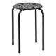 thumbnail image 2 of Conjunto de 5 taburetes Norwood 45 cm negro apilables, 2 of 6