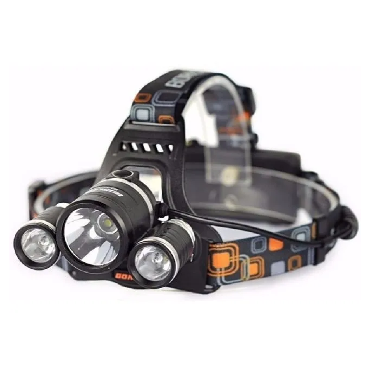 Genérico - X3 Linterna Cabeza Frontal Cintillo Luz Trasera T6