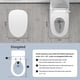 thumbnail image 5 of Asiento de inodoro para bidé Soningsimi alargado con agua caliente y secador de aire, 5 of 7
