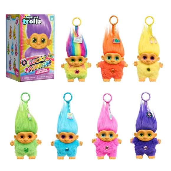 Figura de Peluche HAPPY HAUL Trolls de Buena Suerte con Clip