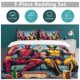 thumbnail image 5 of Deaool Down Duvet Cover Microfiber Bedding Set Lightweight3-Piece SetLightweight and comfortable, 5 of 5