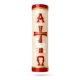 thumbnail image 1 of Vela Angelitos de México Pascual Roja Alfa y Omega, 1 of 7