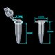 thumbnail image 2 of Tubos de ensayo Twdrer, 500 unidades, 0,5 ml, plástico con tapa para Lab 500, 2 of 5