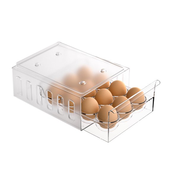 Soporte para huevos Ettori para frigorífico, tipo cajón, sin BPA