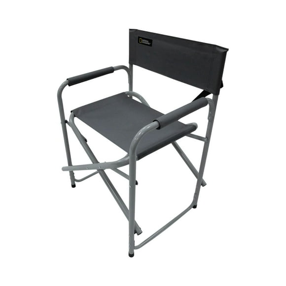 Silla Plegable Camping Director Boston National Geographic gris Tamaño Unico