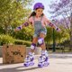 thumbnail image 2 of Patines 4 Ruedas Led Ajustable Para Niñas Arcoiris Morado, 2 of 8