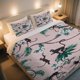 thumbnail image 1 of Jungle Monkeys on Pink Duvet Cover Set 3pcs Bedding Set, 1 of 1
