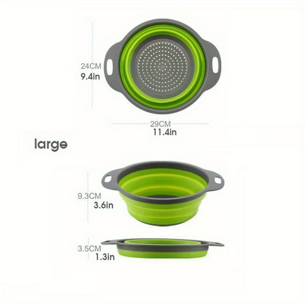 Rv Kitchen Drain Basin Folding Wash Basin With Handle Foldable Drain Basket Fruit Vegetable Basket Water Filter Basket RV Kitchen Interior Accessories