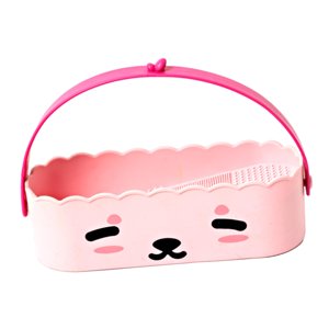 Ioensy - Limpiador De Brochas De Maquillaje, Herramienta De Limpieza De Brochas Cosméticas Para Salón De Belleza, Baño Rosa