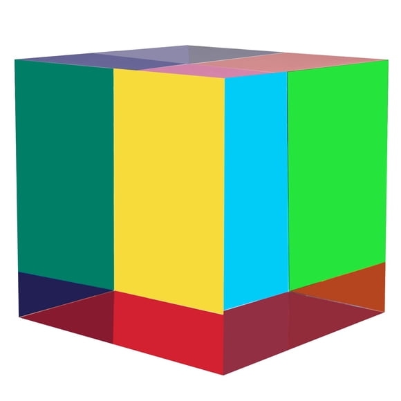 Cubo de Color CMYCUBE 70 mm Prisma Acrílico - Regalo