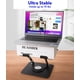 thumbnail image 3 of Soporte para ordenador portátil, ergonómico, giratorio, ajustable, negro, 3 of 9