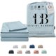 thumbnail image 1 of Juego de sábanas LB Luxury Bamboo Market tamaño completo 400 hilos azul spa, 1 of 5