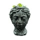 thumbnail image 2 of Macetero De Ceramica Planta Artificial Moderno Rostro Griego, 2 of 2