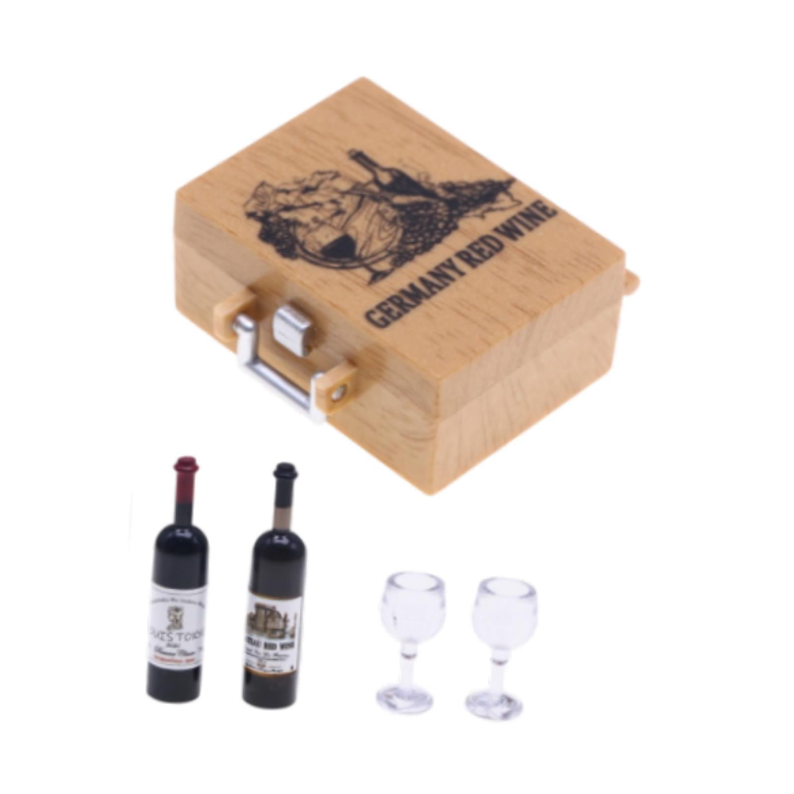 Bothyi - Botellas De Vino En Miniatura, Juego De Simulación, Copas, Copas De Vino Tinto En Miniatura, Alemania