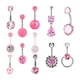 thumbnail image 2 of 12 Uds. Anillos Para Ombligo, Barra Para Ombligo Rosa, Piercing Para Ombligo Moderno, 2 of 5