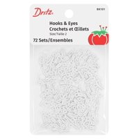 Hooks & Eyes Dritz Talla 2, Color Blanco