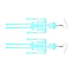 thumbnail image 1 of Pendientes De Esqueleto Pendientes Góticos Espeluznantes Decorativos Para Club Mujeres Halloween, 1 of 5