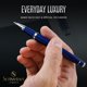 thumbnail image 5 of Pluma Rollerball Scriveiner Azul Medianoche con Acabado Cromado, 5 of 9