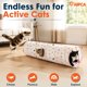 thumbnail image 2 of Túnel para Gato ASPCA Interactivo Plegable con Huellas de Pata, 2 of 7