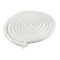 Magideal - Estufa De Leña, Puerta De Chimenea, Junta De Cuerda De Fibra De Vidrio, Resistencia Al Calor, Resistente, Buen Rendimiento De Sellado, Longitud 2,5 M, 10Mm X 25M