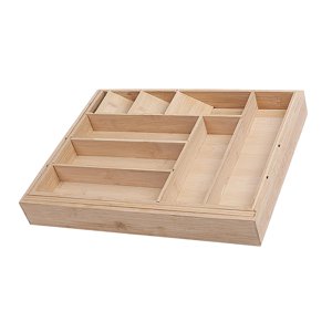 Bothyi - Cajón De Cubiertos Caja De Almacenamiento De Cubiertos Organizador De Cajón De Cocina Bandeja De Cubiertos