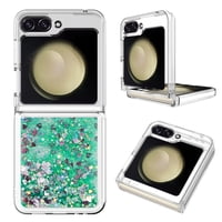 Foxdock - Funda Para Sansung Galaxy Z Flip 6 Con Brillo Líquido, Protección Completa Y Soporte De Anillo Giratorio