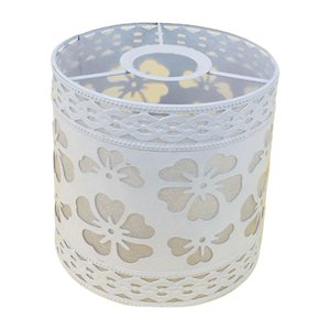 Ioensy - Estilo Pastoral Lámpara Colgante Pantalla Araña Cubierta Jaula Metálica Pantalla Pétalo