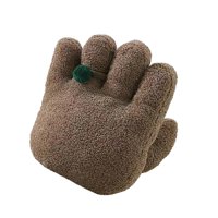 Magideal - Almohada De Felpa, Almohada Rellena, Almohada De Mano, Lindo Juguete De Peluche, Cojín Trasero, Almohada En Forma De Mano Para Sofá, Sala De Estar, Marrón
