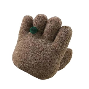 Magideal - Almohada De Felpa, Almohada Rellena, Almohada De Mano, Lindo Juguete De Peluche, Cojín Trasero, Almohada En Forma De Mano Para Sofá, Sala De Estar, Marrón