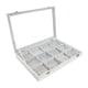 thumbnail image 3 of Caja De Almacenamiento De Joyas, Tocador, Contenedor, Estuche De Almacenamiento De Joyas, Caja De Regalo Para Collares, 12 Rejillas, 3 of 3