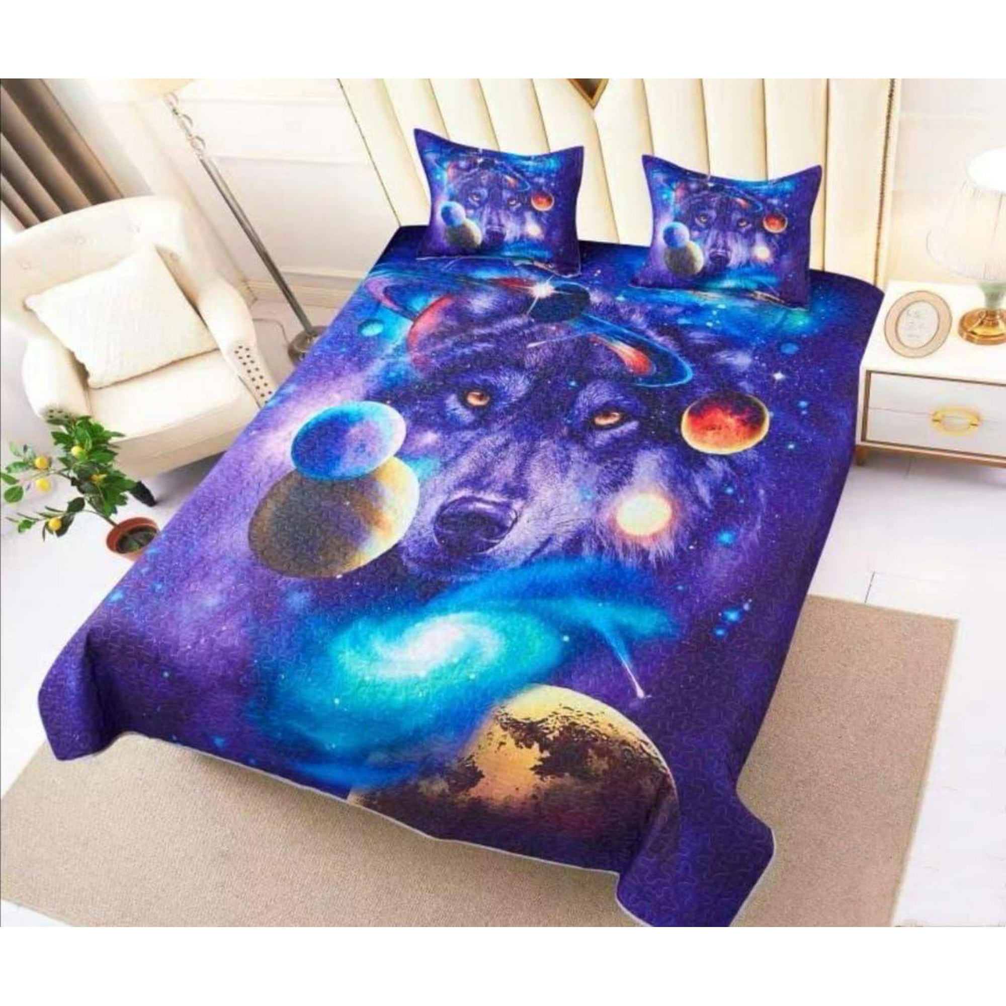 Todo Hogar Santiago De Chile - Cubrecama De Microfibra Estampado 2 Plazas - 46