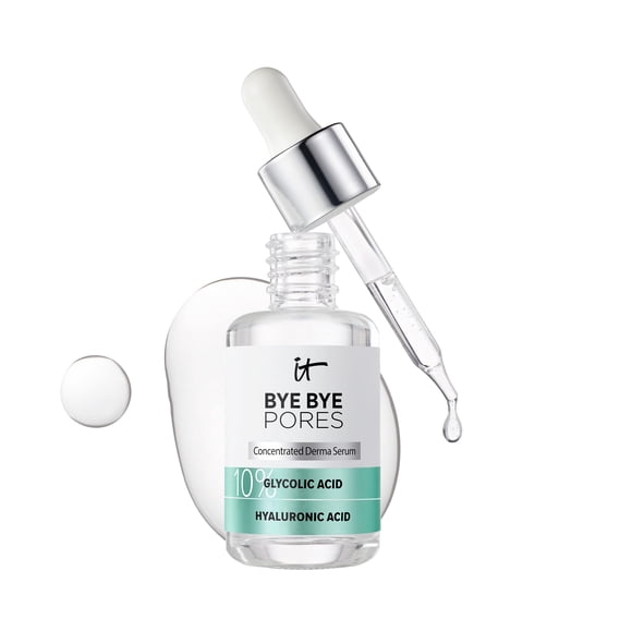 Sérum facial IT Cosmetics Bye Bye Pores con 10% de ácido glicólico, 30 ml