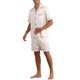 thumbnail image 4 of INSPIRE CHIC Conjunto de Pijamas de Satén para Hombres de Manga Corta Ropa de Dormir de Dos Piezas con Bolsillos Pijamas Suaves para Dormir M Champán, 4 of 6