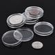 thumbnail image 5 of Cápsulas portamonedas de 25 mm, transparentes y redondas, de plástico, para colección (100 unidades), 5 of 7
