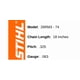 thumbnail image 2 of Cadena de motosierra Stihl 26RM3-74 Oilomatic 18 pulgadas, paquete de 2, 2 of 6