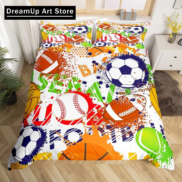 Tennis Ball Duvet Cover Set SportsThemed Bedding Set Duvet Cover Bed Set Quilt Cover
