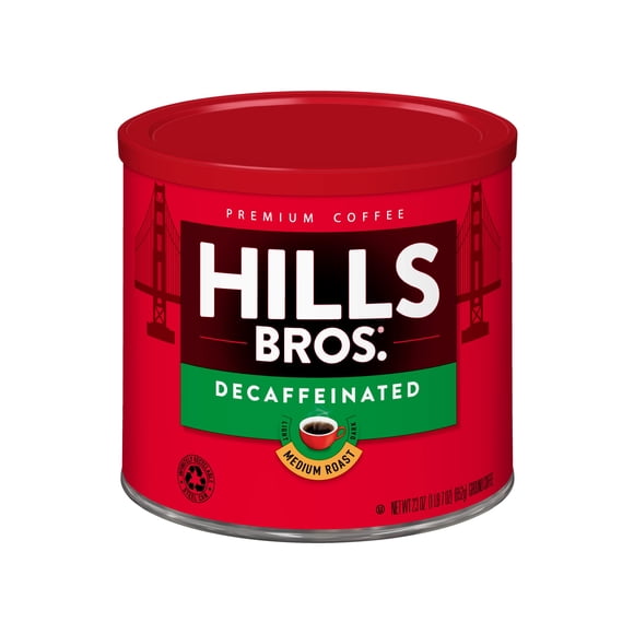 Café molido descafeinado Hills Bros de tueste medio 652 g