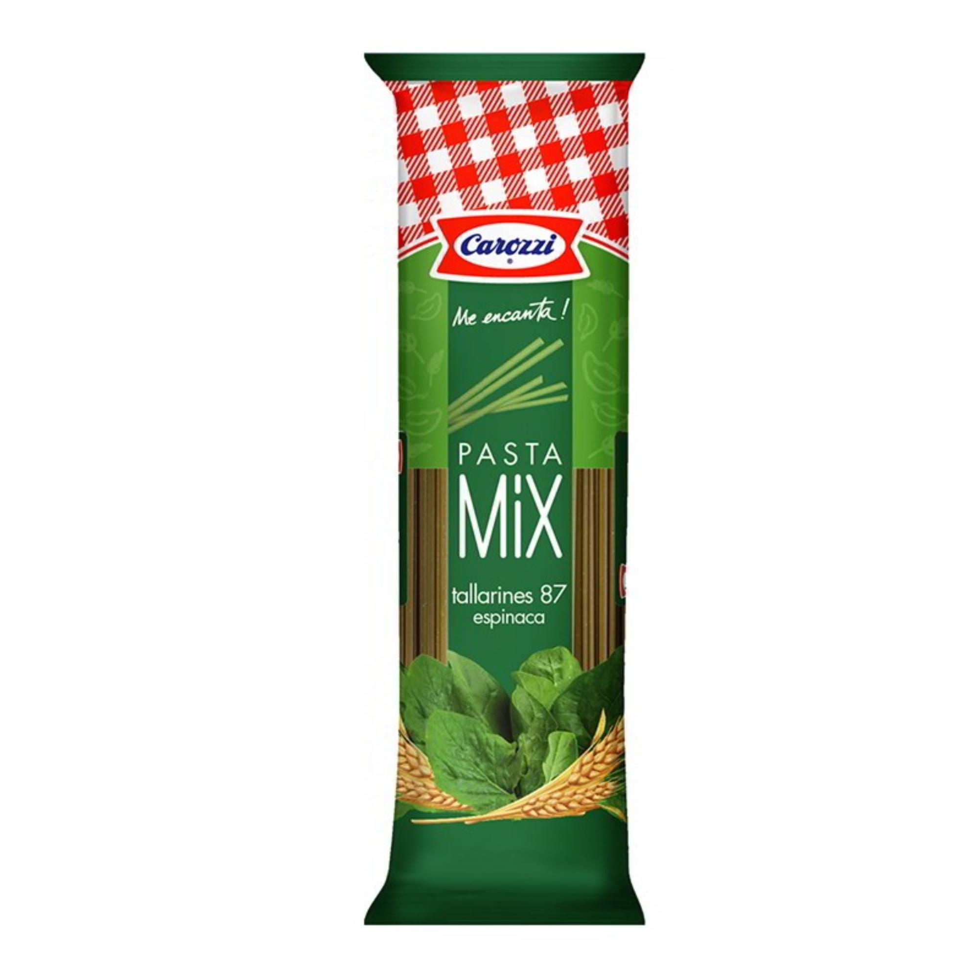 Fideo Pasta Mix Tallarines N°87 Espinaca Bolsa 400 g Carozzi